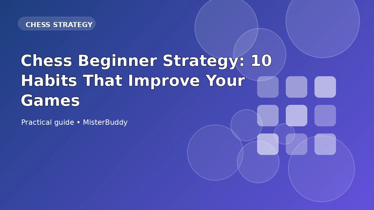 Chess Beginner Strategy: 10 Habits That Improve Your Games
